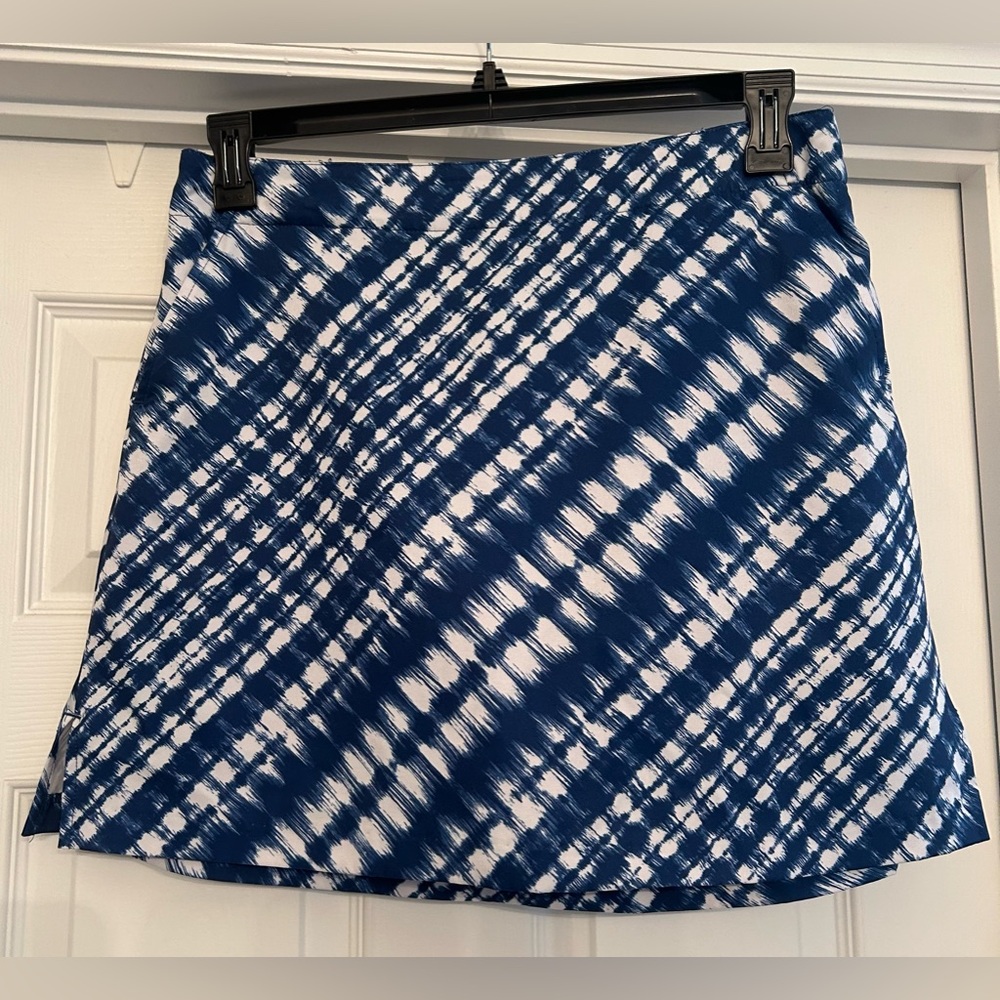 Lady Hagen Blue & White Golf Skort Size 8